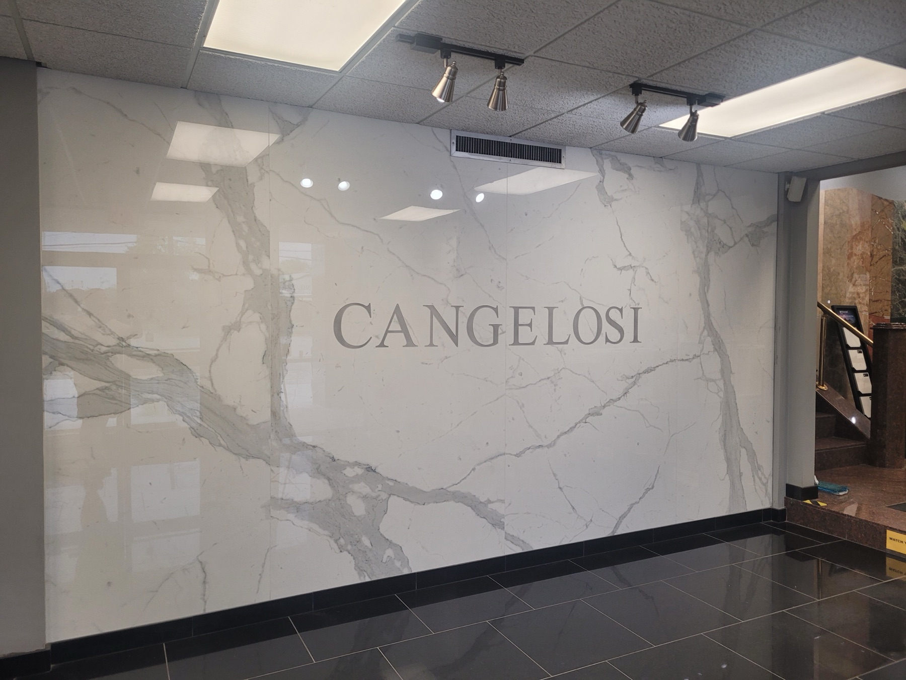 Cangelosi Company showroom entrance at the Missouri City, TX facility